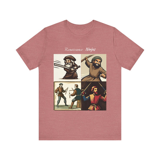Renaissance Ninjas, Unisex Jersey Short Sleeve Tee - Psychonaut Swag