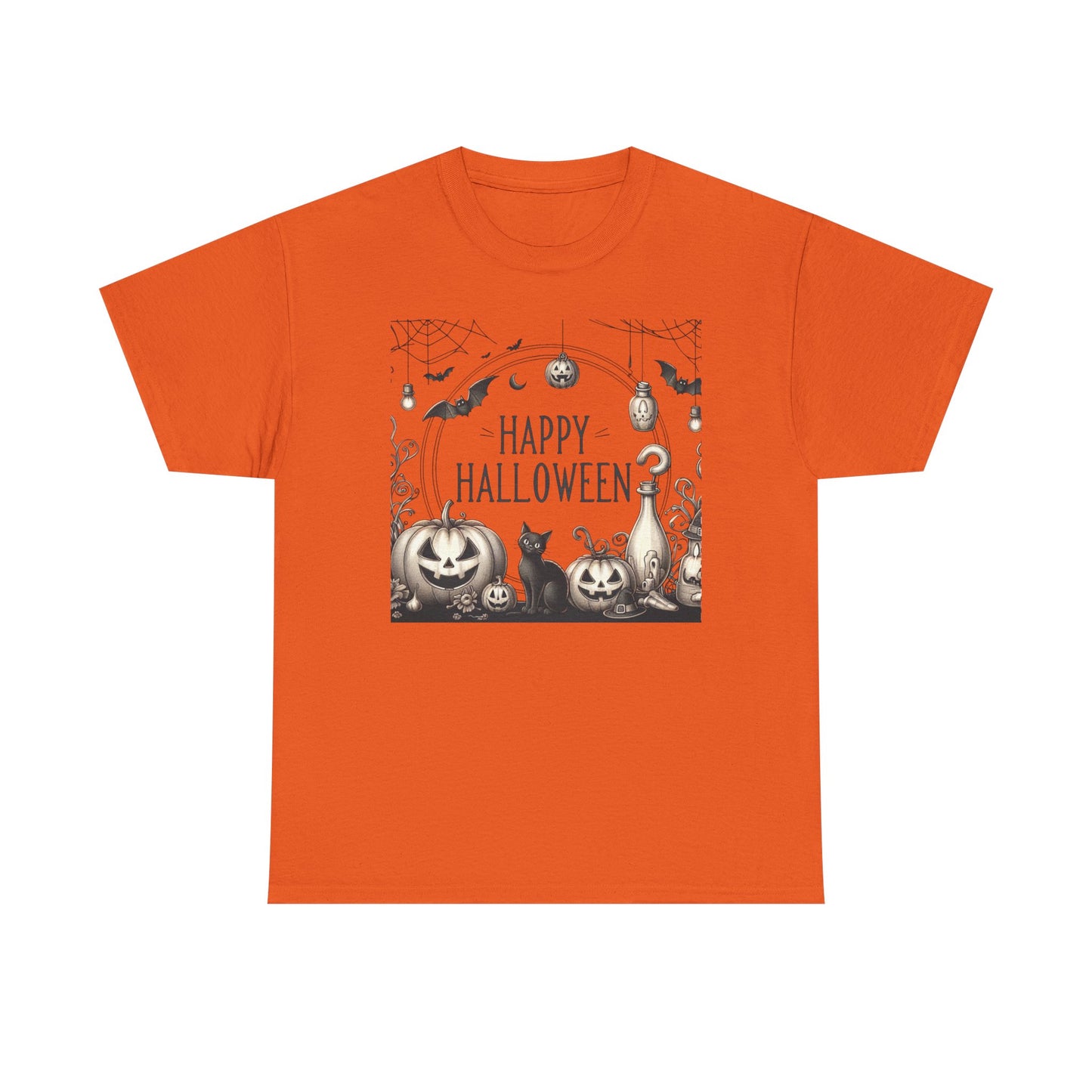 Halloween Vintage style party, Unisex Heavy Cotton Tee, Spooky Tee, Halloween Shirt, Ghostly Apparel, Pumpkin T-Shirt, Festive Clothing