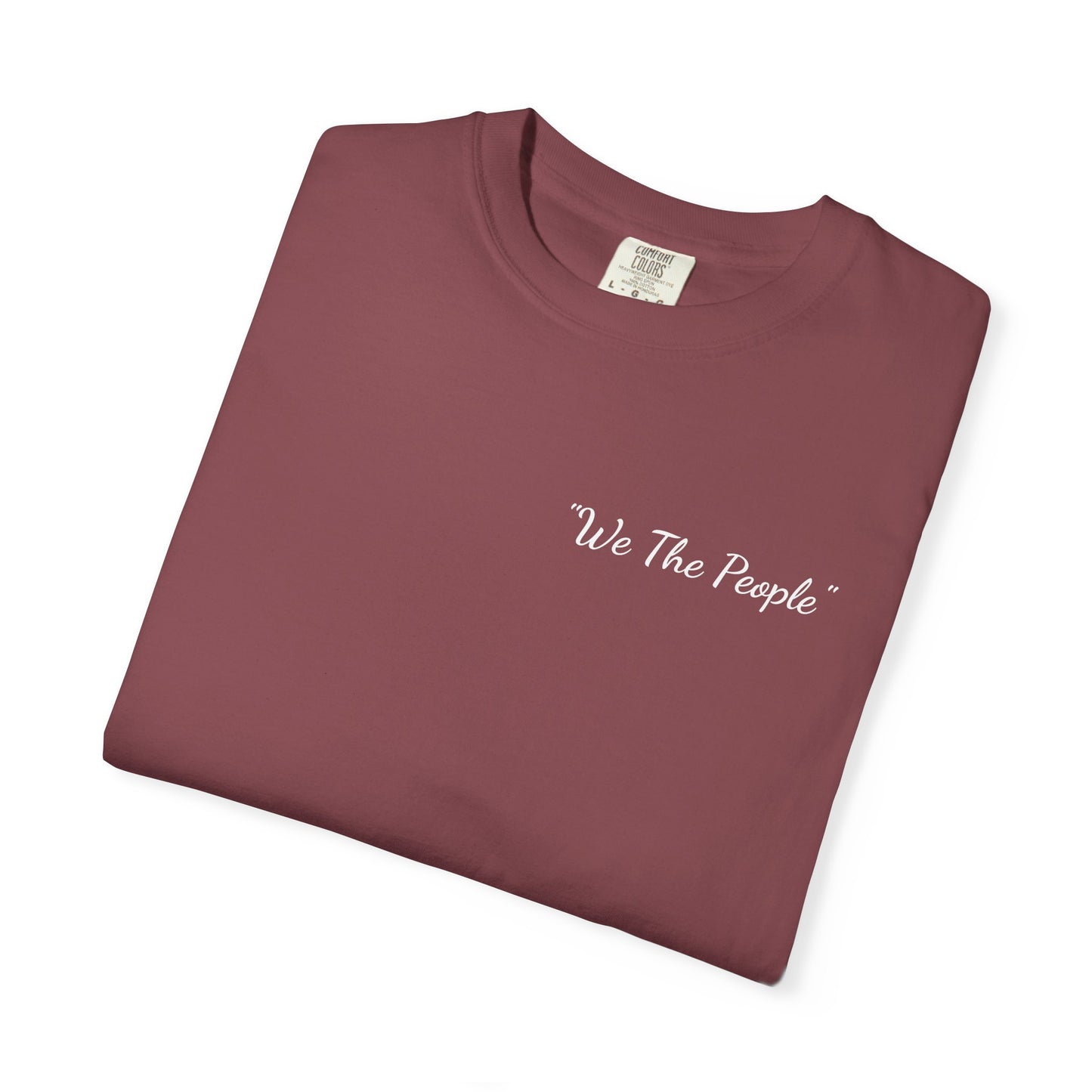 We the People/flag, Unisex Garment-Dyed T-shirt - Psychonaut Swag