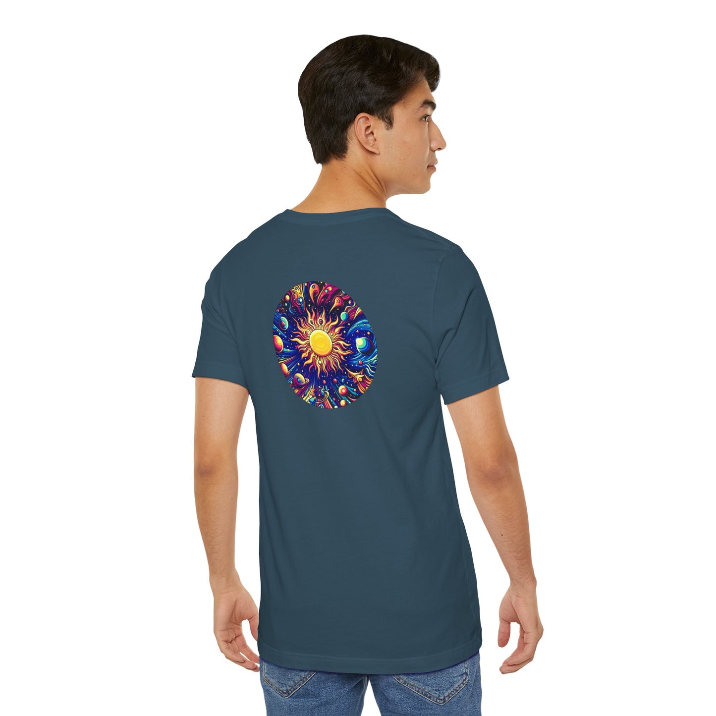 Psychonaut Staple solar system, Unisex Jersey Short Sleeve Tee