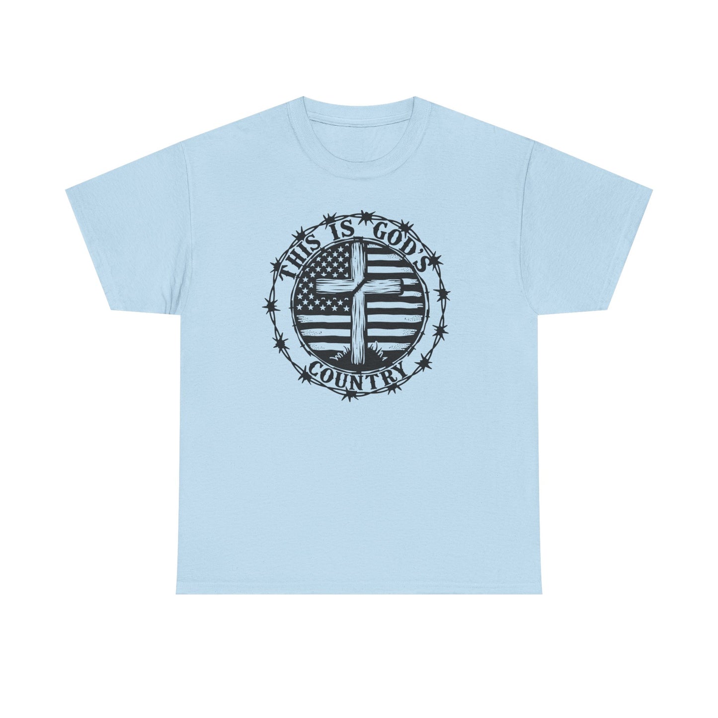 God’s Country, Unisex Heavy Cotton Tee - 'This is God's Country' Graphic Tee - Psychonaut Swag