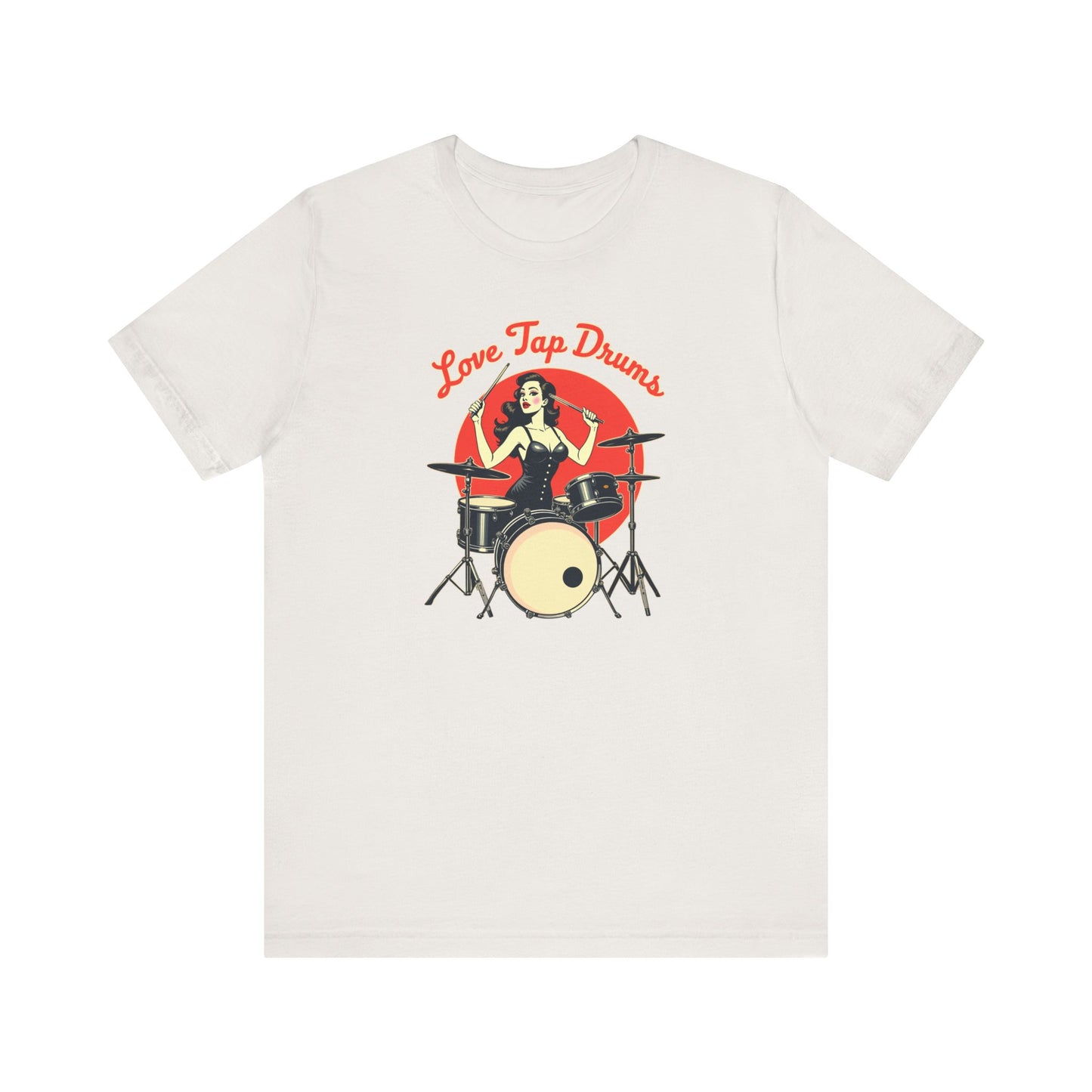Love Tap Drums, Drummer Tee - Perfect for Music Lovers, Band Merch, Gifts for Musicians, Concerts, Casual Wear, Love Tap Drums - Psychonaut Swag