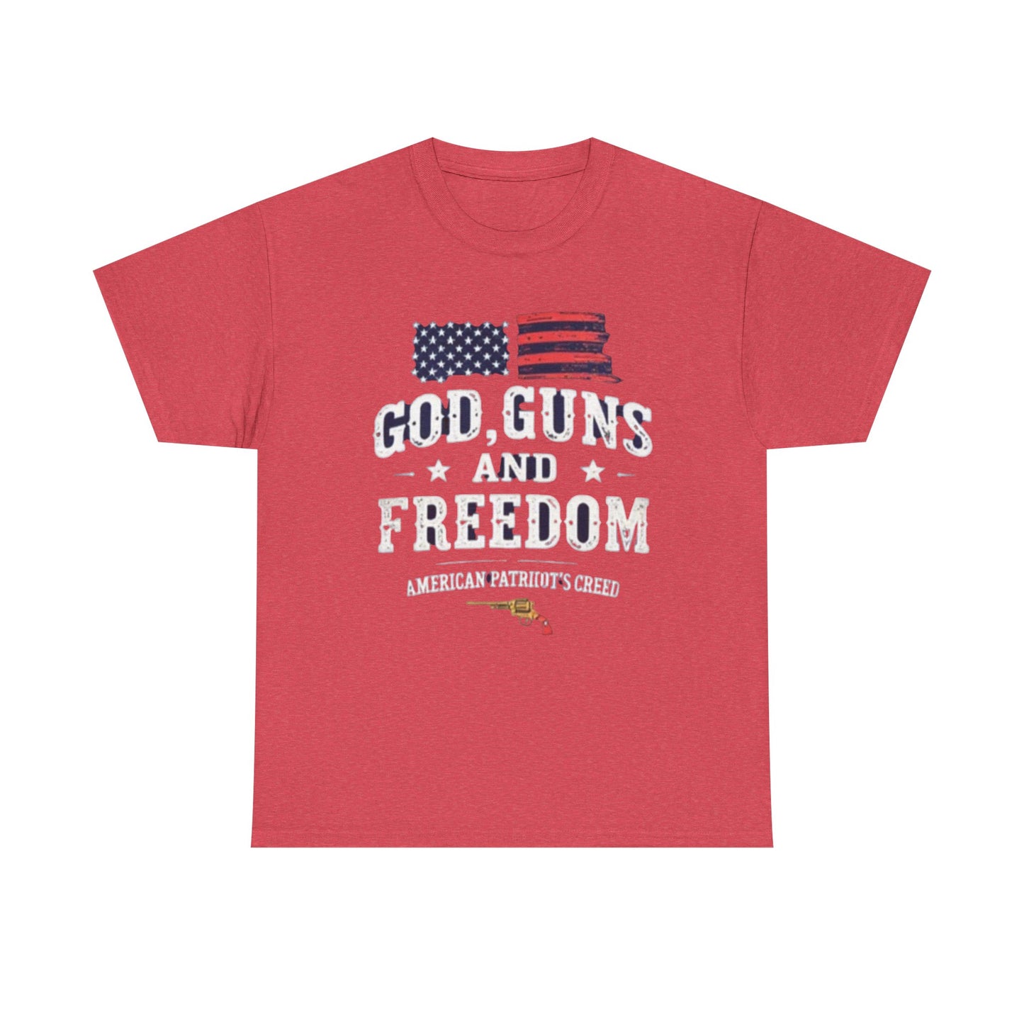 God, Guns, and Freedom American Patriot's Creed Shirt - Psychonaut Swag