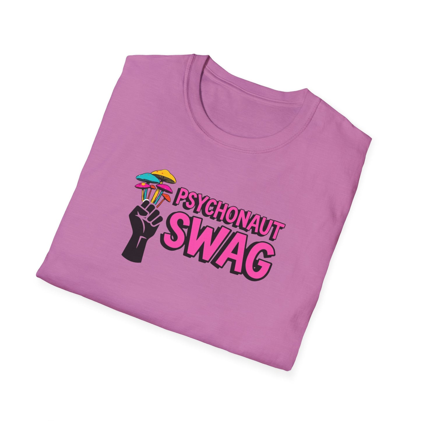 Fistful of Shrooms, Pyschonaut Swag Staple, Psychedelic Graphic T-Shirt, Humor Apparel for Psychedelic Lovers, Perfect for Festivals, Casual Wear, Gift for Friends - Psychonaut Swag
