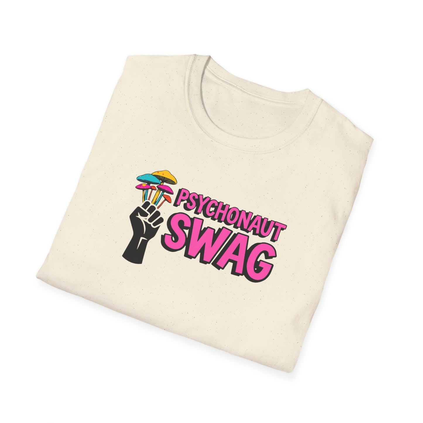 Fistful of Shrooms, Pyschonaut Swag Staple, Psychedelic Graphic T-Shirt, Humor Apparel for Psychedelic Lovers, Perfect for Festivals, Casual Wear, Gift for Friends - Psychonaut Swag