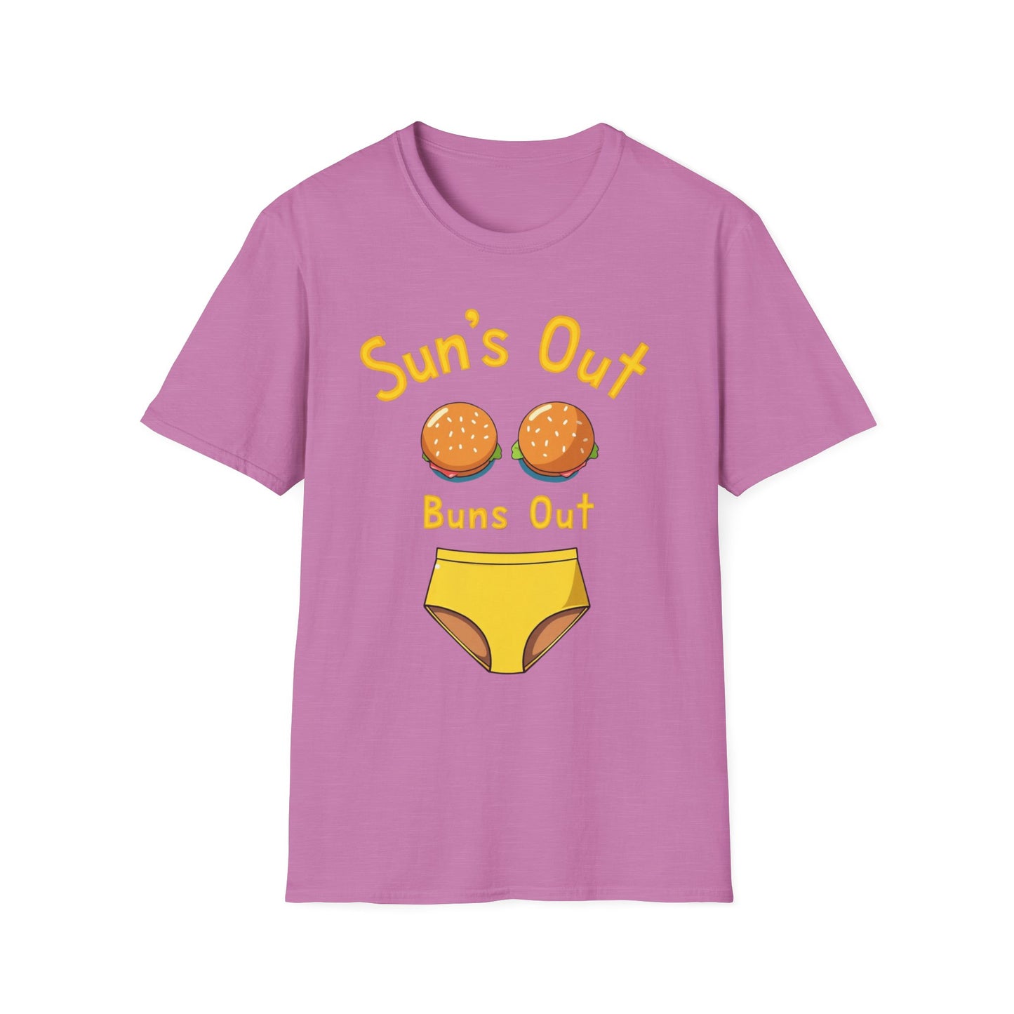 Sun's Out Buns Out, Sunny Vibes T-Shirt - Funny Summer Tee for Beach Days, BBQs, Pool Parties, Birthday Gifts, Vacation Wear - Psychonaut Swag