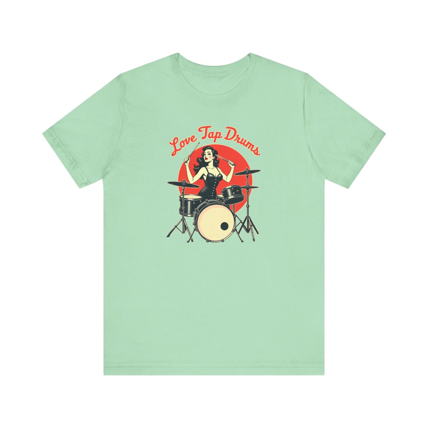 Love Tap Drums, Drummer Tee - Perfect for Music Lovers, Band Merch, Gifts for Musicians, Concerts, Casual Wear, Love Tap Drums - Psychonaut Swag