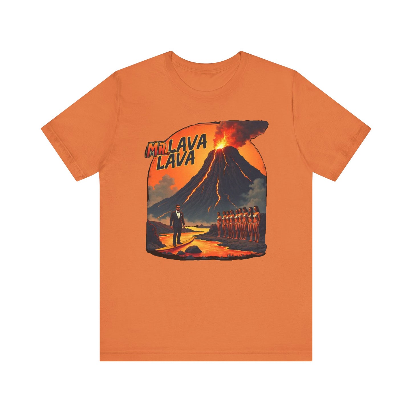 Mr. Lava Lava Tee, Unisex Graphic Shirt, Cool Retro T-Shirt, Perfect for Summer, Volcano Art, Gift for Geology Lovers - Psychonaut Swag