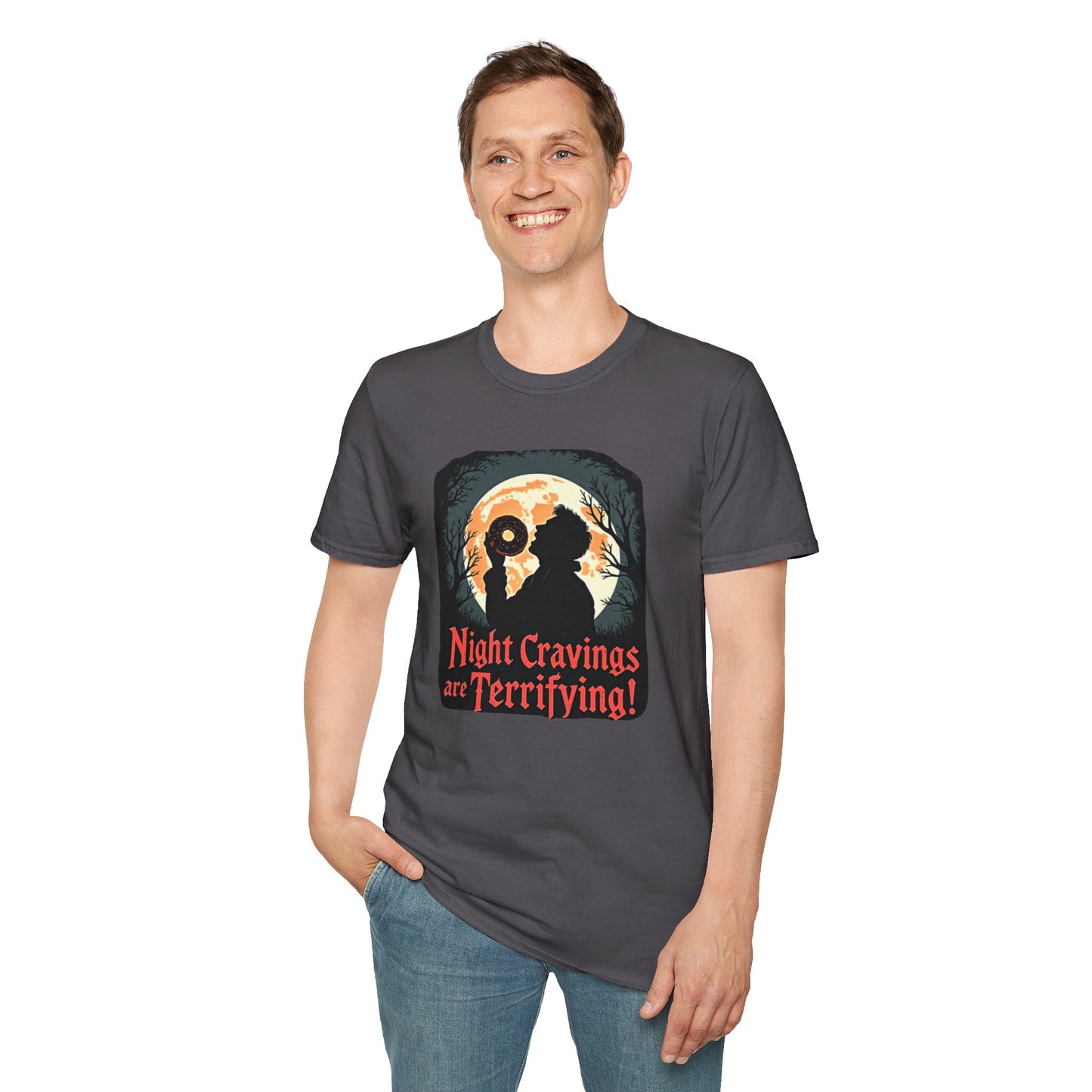 Night Cravings T-Shirt, Halloween Tee, Spooky Gift, Autumn Style, Horror Lovers Apparel, Graphic Shirt