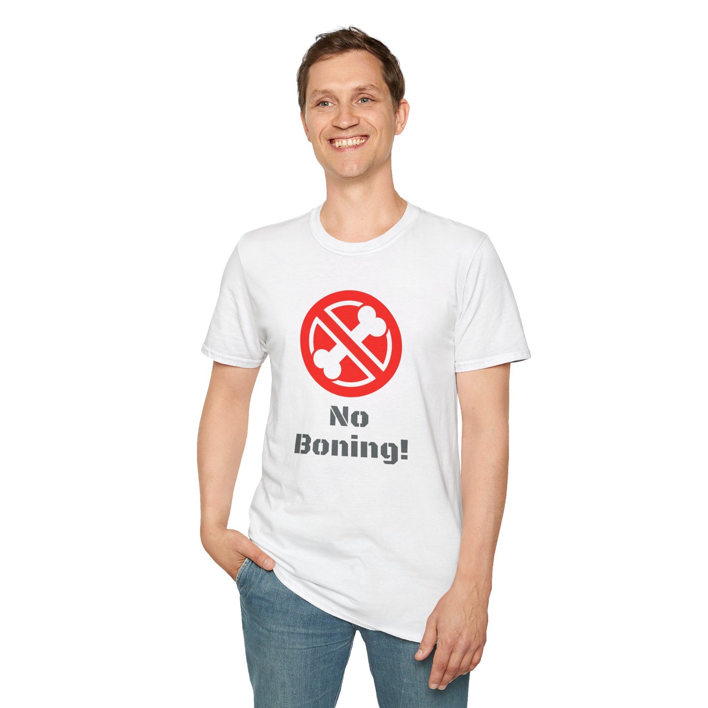 No Boning, Unisex Softstyle T-Shirt - Psychonaut Swag