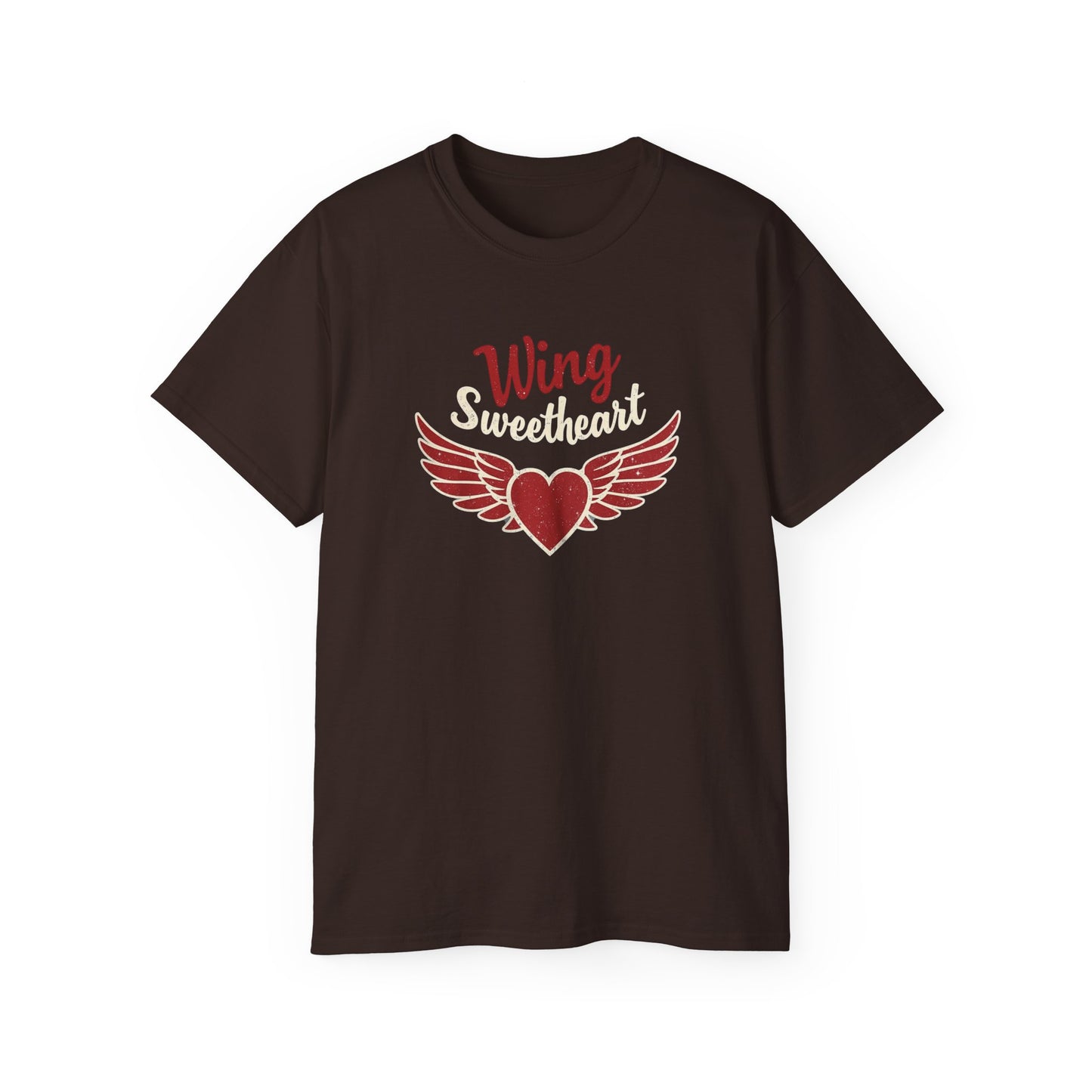 Wing Sweetheart Unisex Ultra Cotton Tee | Cute Graphic Shirt, Valentine's Day Gift, Trendy Casual Wear, Heart Theme Apparel, Unique T-Shirt - Psychonaut Swag