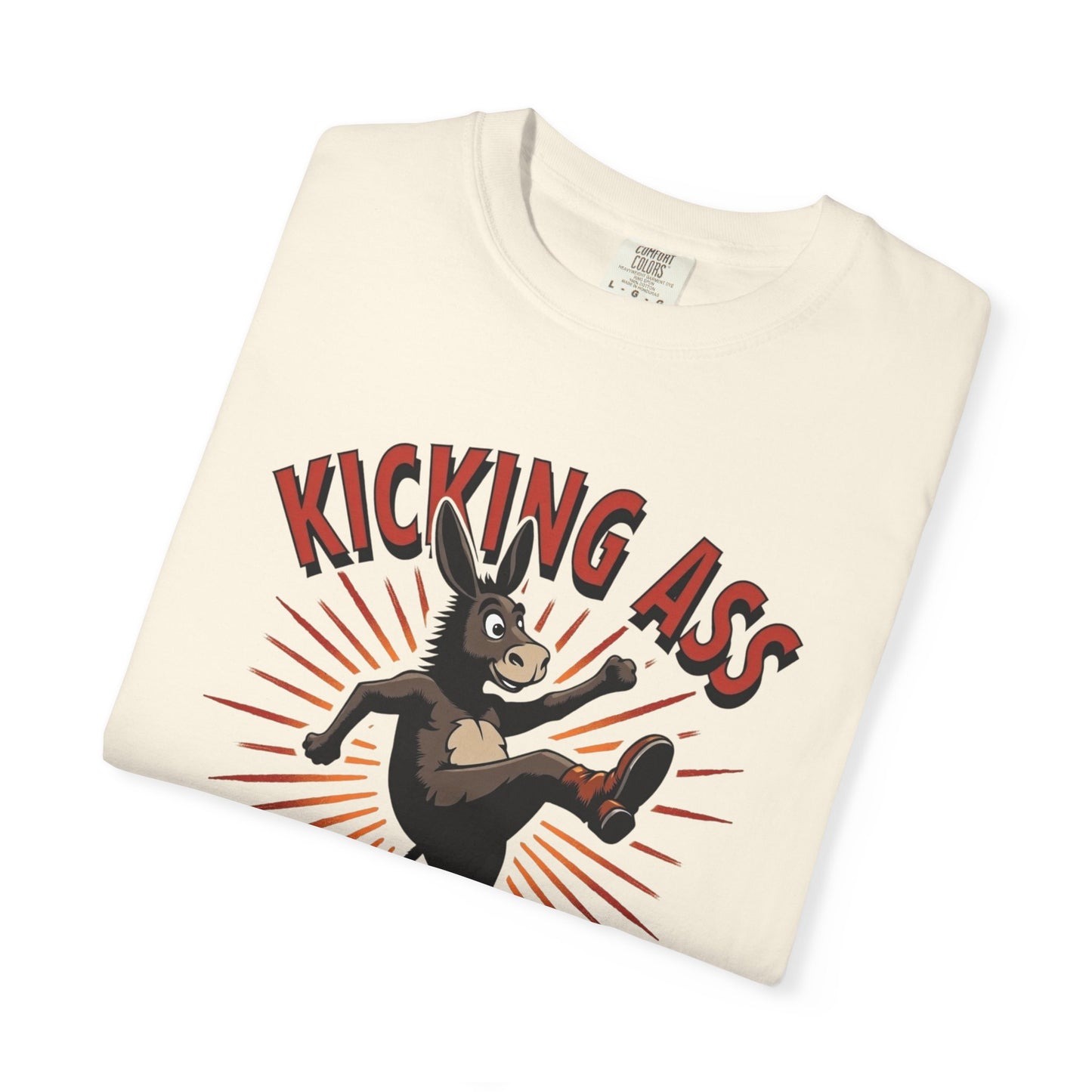 Kicking Donkey, Unisex T-Shirt | Funny Graphic Tee, Casual Wear, Humor Gift, Birthday Surprise, Motivational Apparel - Psychonaut Swag