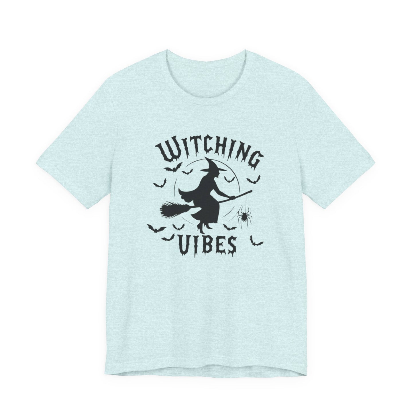 Witching Vibes Graphic Tee, Halloween Apparel, Unisex Costume Top, Casual T-Shirt, Spooky Season Outfit, Witchy Gift