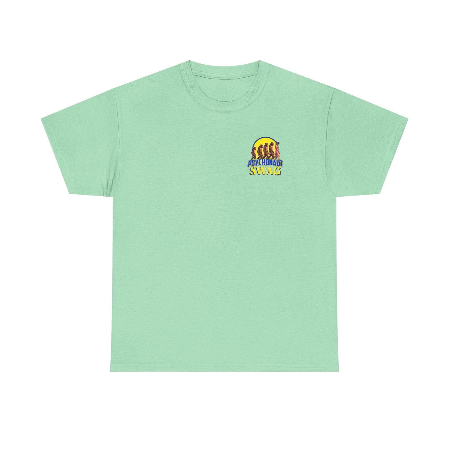 Colorful Retro Style Unisex Heavy Cotton Tee, Graphic Tee, Casual Wear, Gift Idea, Summer Fashion, Festival Outfit - Psychonaut Swag