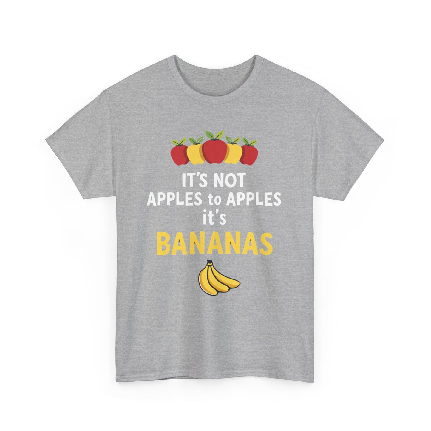 Funny Banana T-Shirt: It's Not Apples to Apples, Cute Graphic Tee for Food Lovers, Gift for Birthdays, Casual Wear, Humor Shirt - Psychonaut Swag