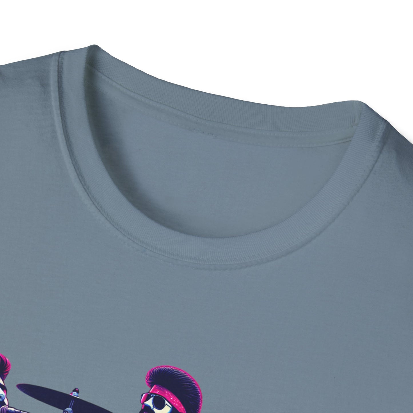 The Kentucky Waterfall, Retro Music Band Unisex Softstyle T-Shirt - Perfect for Concerts and Festivals - Psychonaut Swag