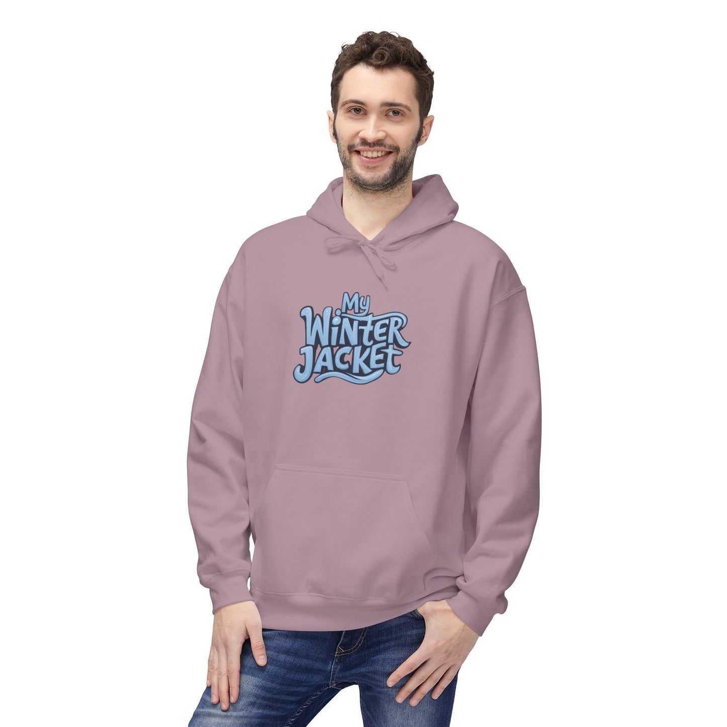 My Winter Jacket, Unisex Midweight Softstyle Fleece Hoodie - Psychonaut Swag