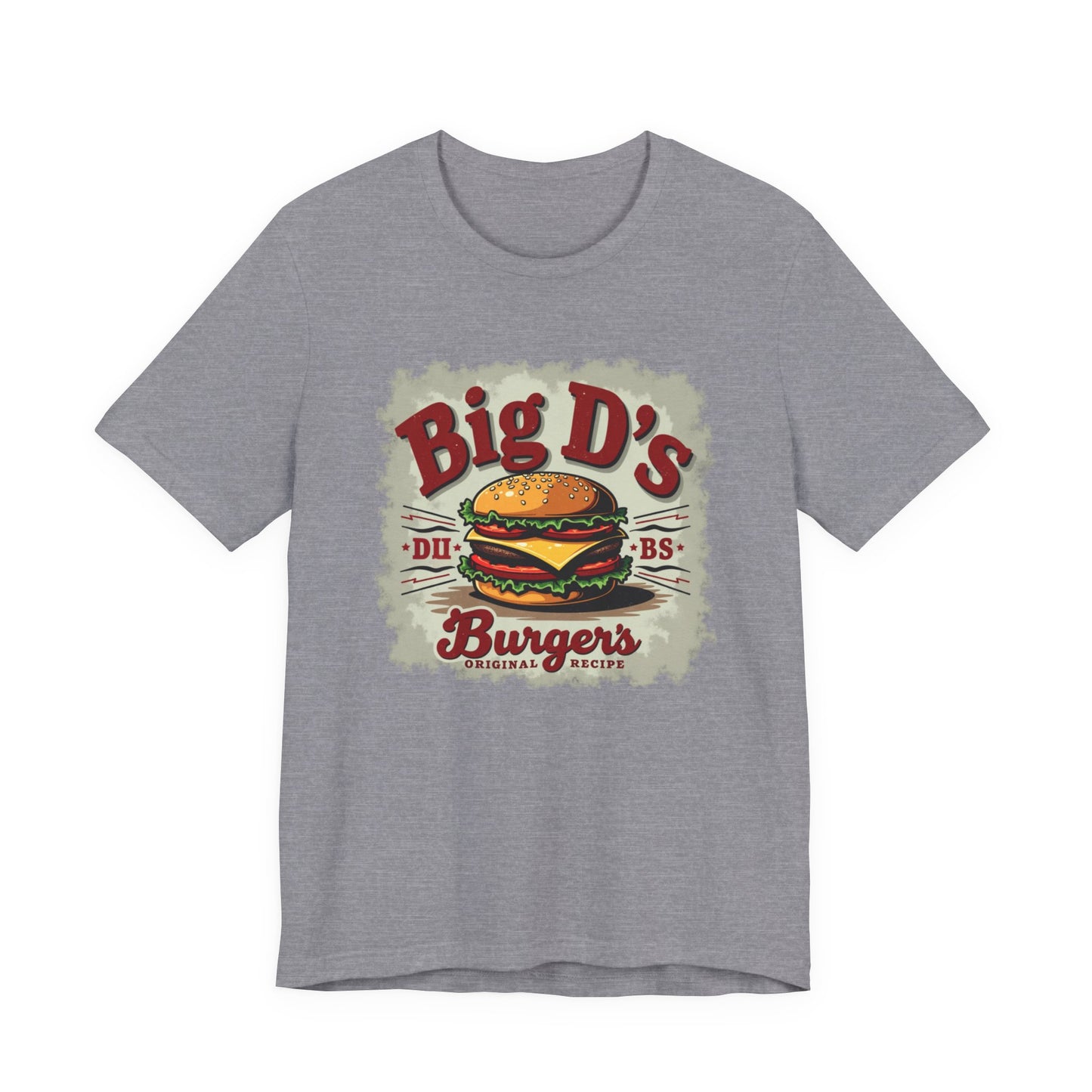 Big D's Burgers Unisex Jersey Tee - Fun Foodie Shirt, Casual Wear, Burger Lover Gift, Retro Fast Food T-Shirt, Summer BBQ Fashion
