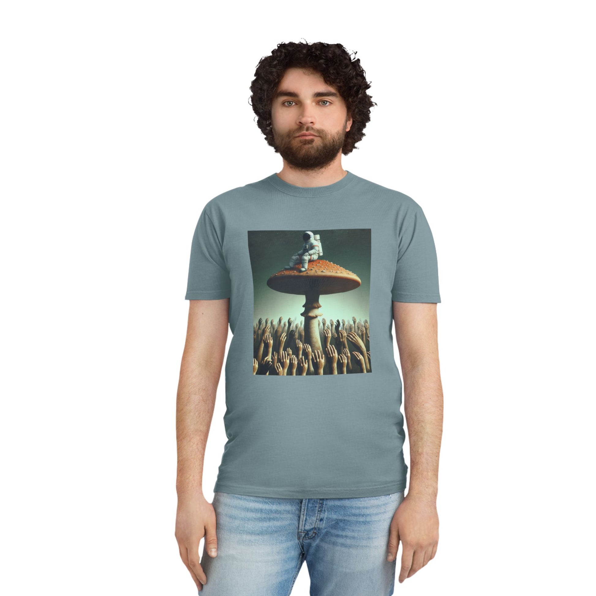 T-Shirt Psychedelic Explorer Unisex Faded Shirt - Psychonaut Swag