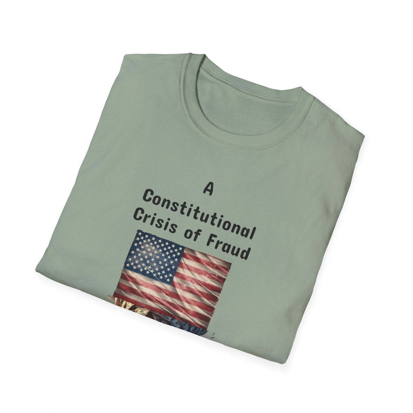 Constitutional Crisis of Fraud, Unisex Softstyle T-Shirt - Psychonaut Swag