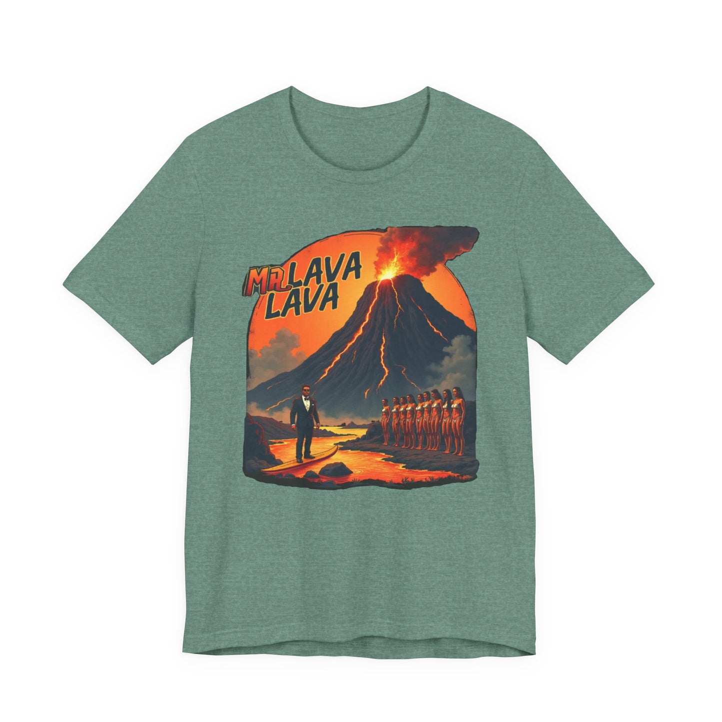 Mr. Lava Lava Tee, Unisex Graphic Shirt, Cool Retro T-Shirt, Perfect for Summer, Volcano Art, Gift for Geology Lovers - Psychonaut Swag