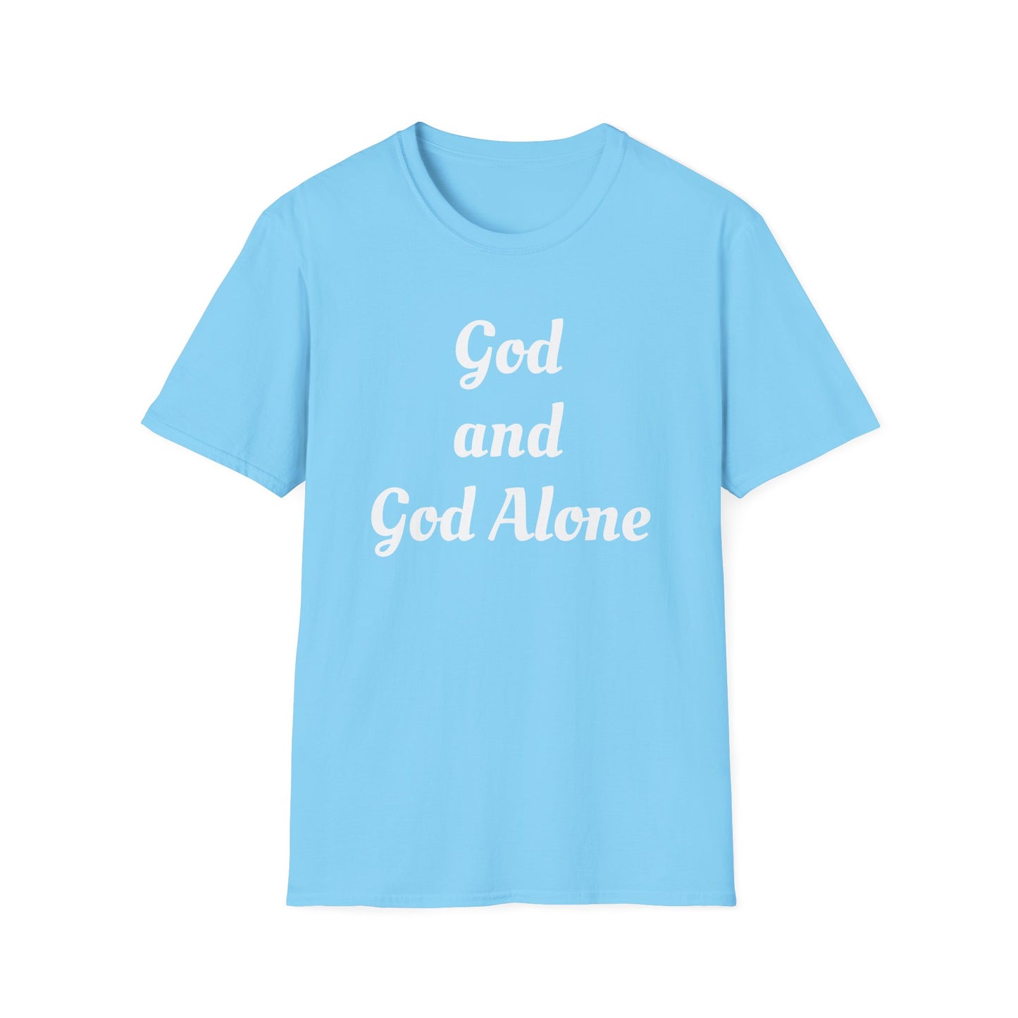 God Alone, Unisex Softstyle T-Shirt - Psychonaut Swag