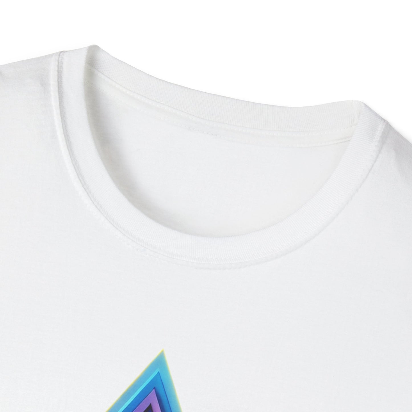 Triangle Rainbow, Unisex Softstyle T-Shirt - Psychonaut Swag