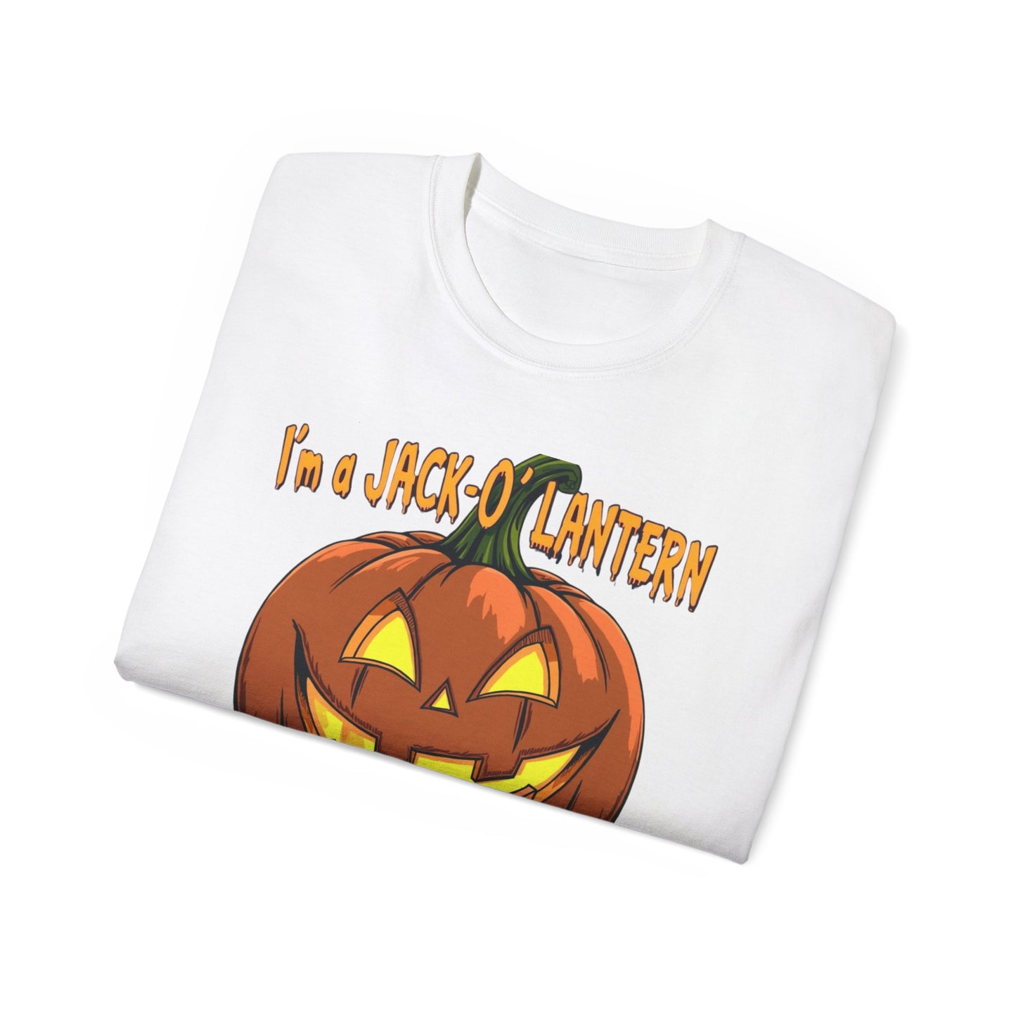 Halloween Jack-O'-Lantern Unisex Tee, Funny Costume Shirt, Spooky Festive Apparel, Halloween Party Gift, October Celebration Outfit