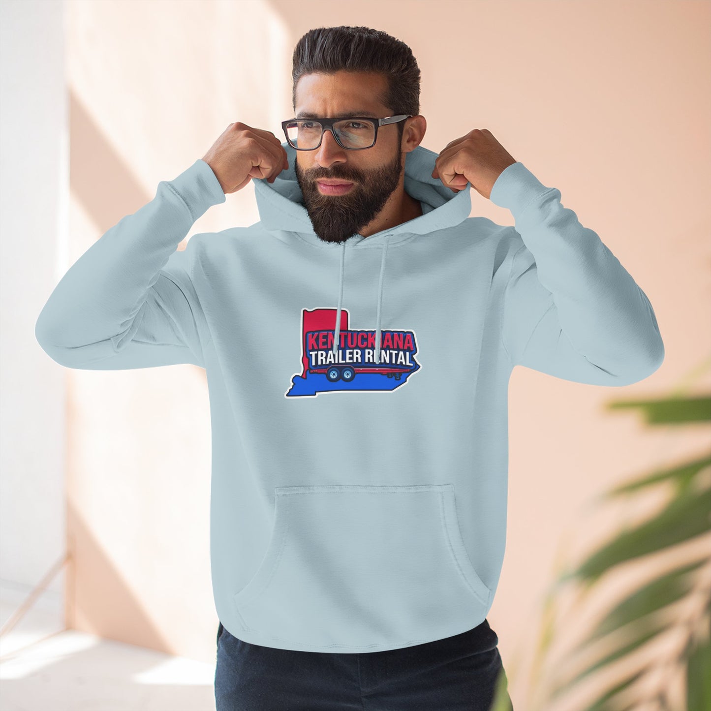 Kentuckiana Trailer Rental Hoodie | Cozy Casual Wear, Perfect for Road Trips, Gift for Outdoor Enthusiasts, Iconic Travel Style
