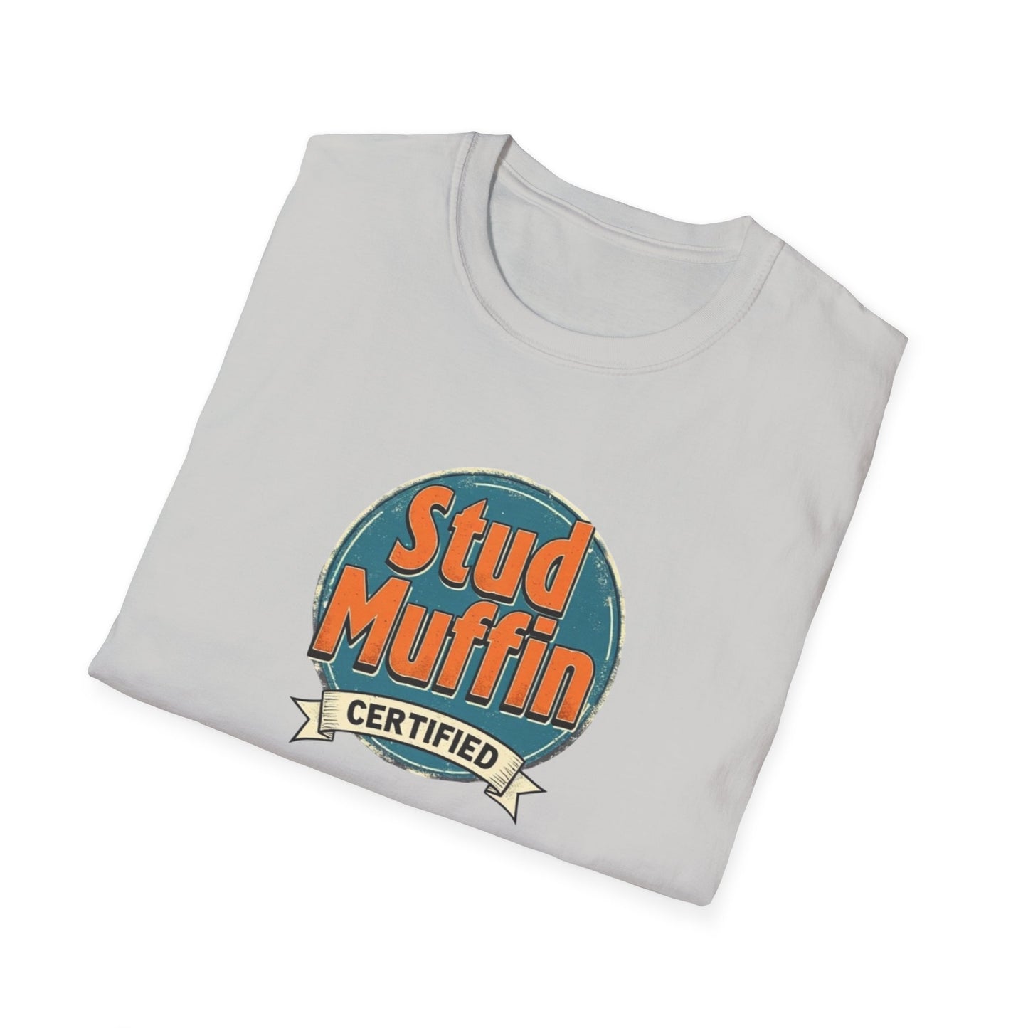 Stud Muffin Unisex Softstyle T-Shirt | Funny Gift for Dads, Birthdays, Father's Day, Casual Wear, Graphic Tee - Psychonaut Swag