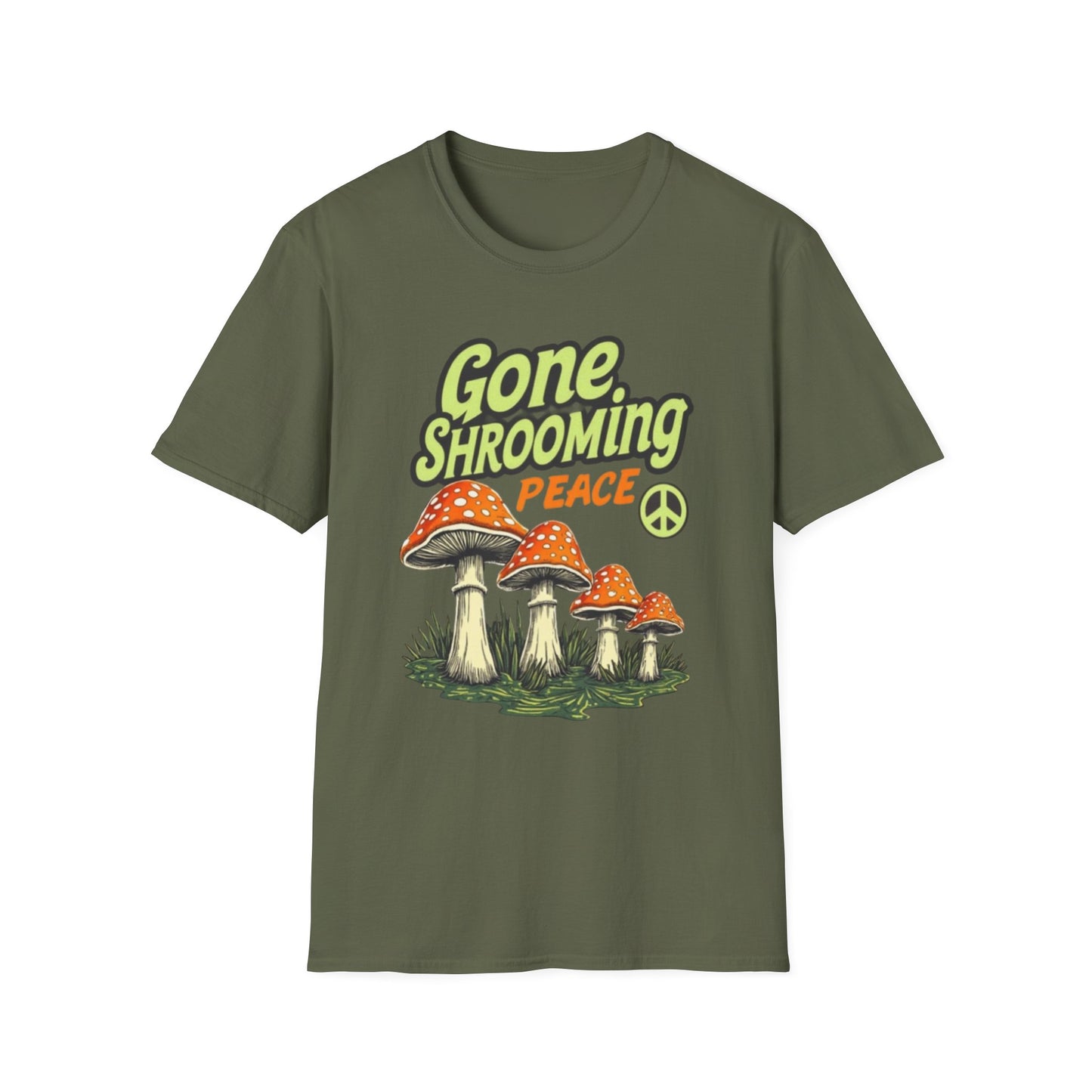 Gone Shrooming Unisex T-Shirt - Funny Mushroom Tee for Nature Lovers, Gift for Hikers, Campers, and Outdoor Enthusiasts - Psychonaut Swag