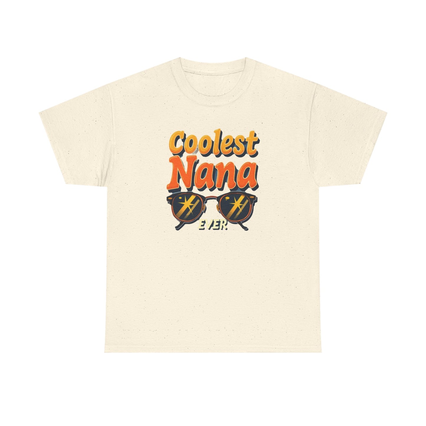 Coolest Nana Ever Unisex Heavy Cotton Tee | Perfect Gift for Grandmothers, Birthday, Mother's Day, Gifts for Her, Family Reunion - Psychonaut Swag