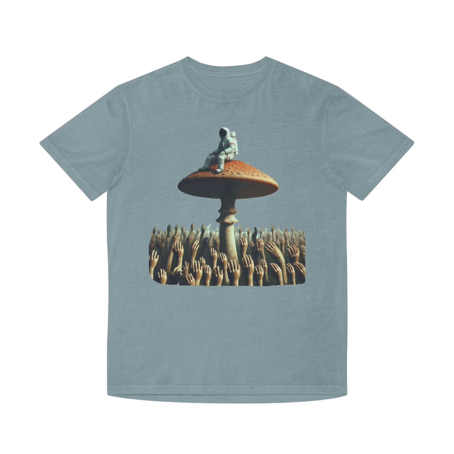 Astronaut on Mushroom, T-Shirt Psychedelic Explorer Unisex Faded Shirt - Psychonaut Swag