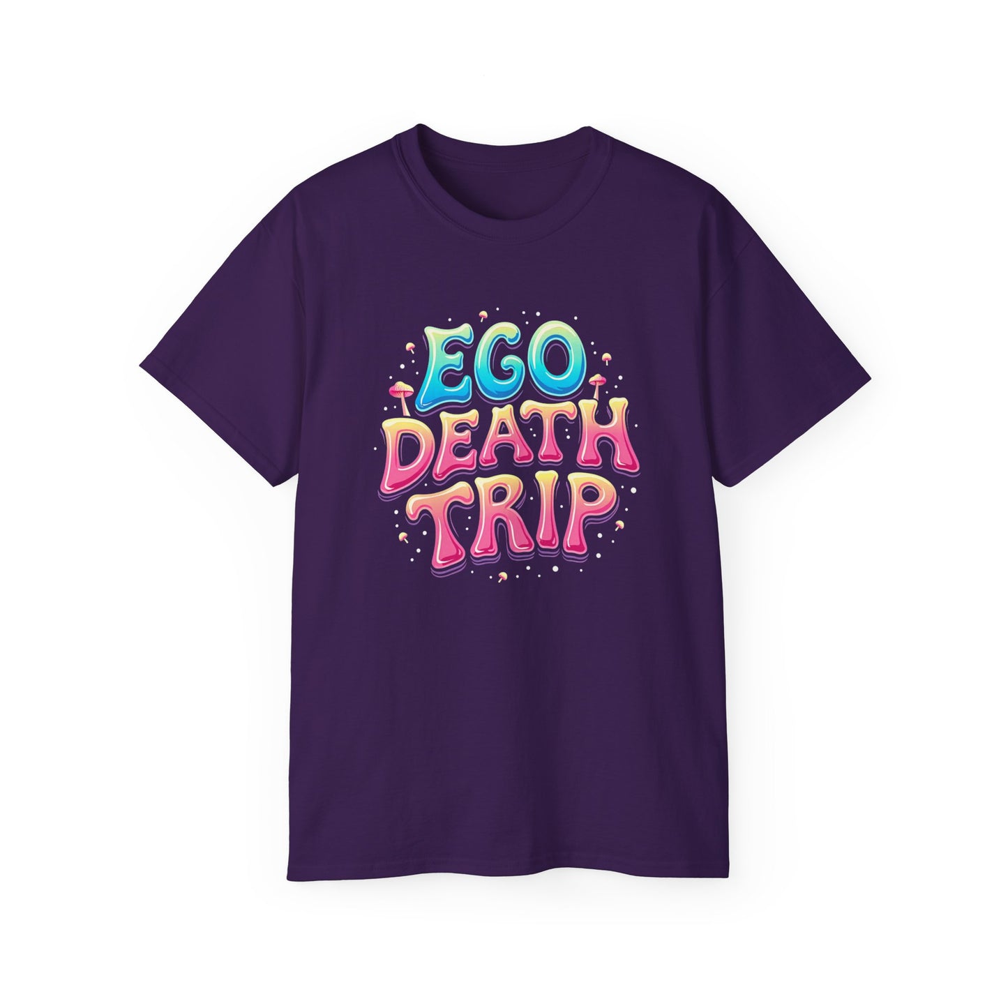 Ego Death Trip Unisex Ultra Cotton Tee - Vibrant Graphic T-Shirt for Relaxed Vibes and Self-Expression - Psychonaut Swag