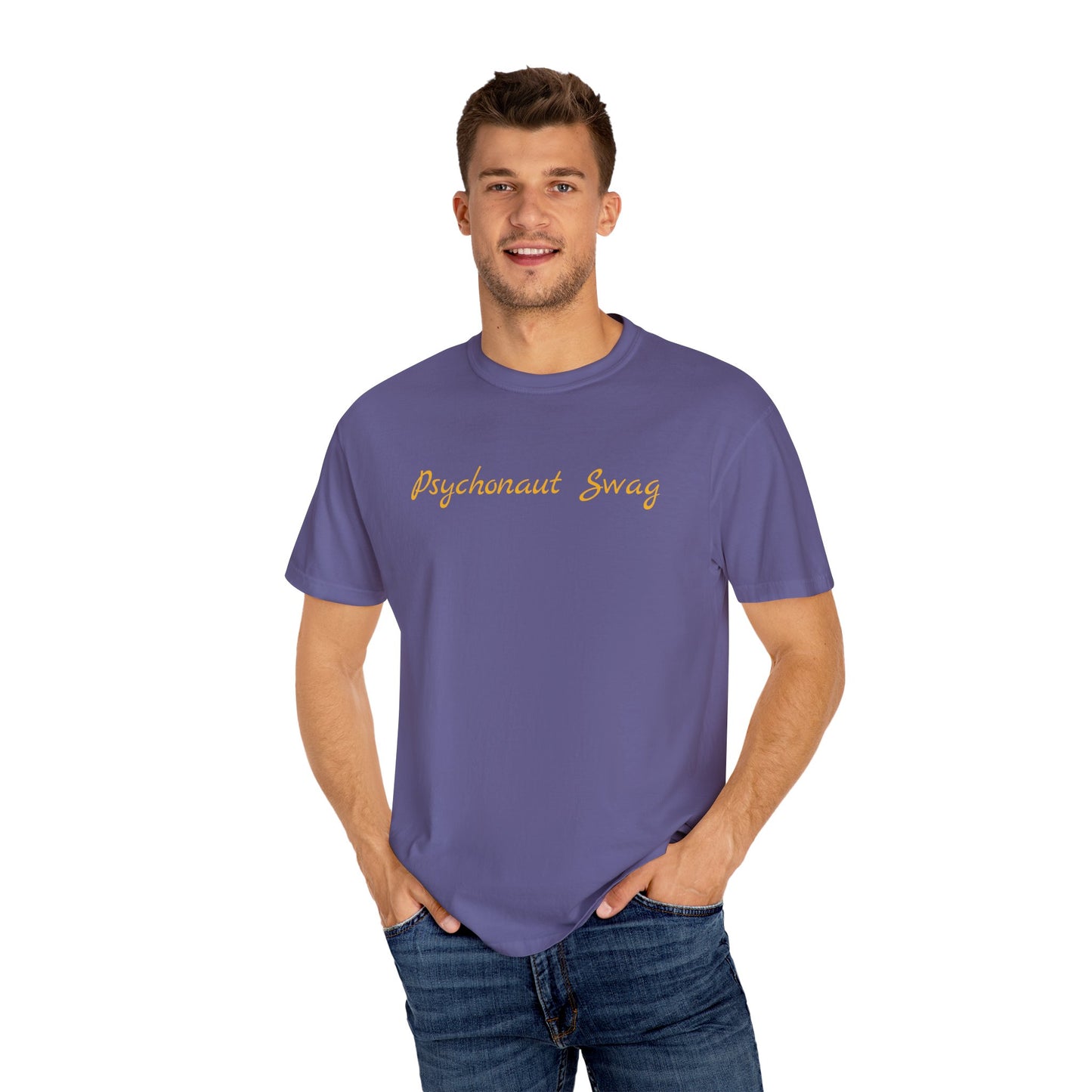 Psychonaut Staple, Chimp in Space Unisex Garment-Dyed T-shirt - Psychonaut Swag