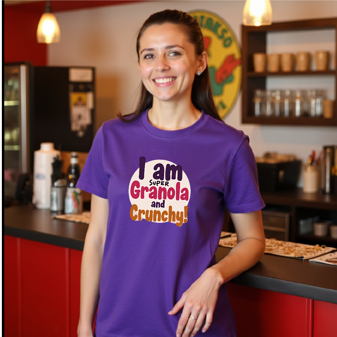 I Am Super Granola and Crunchy Unisex Ultra Cotton Tee - Psychonaut Swag
