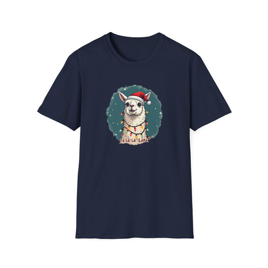 Llamas Christmas tee, Unisex Softstyle T-Shirt