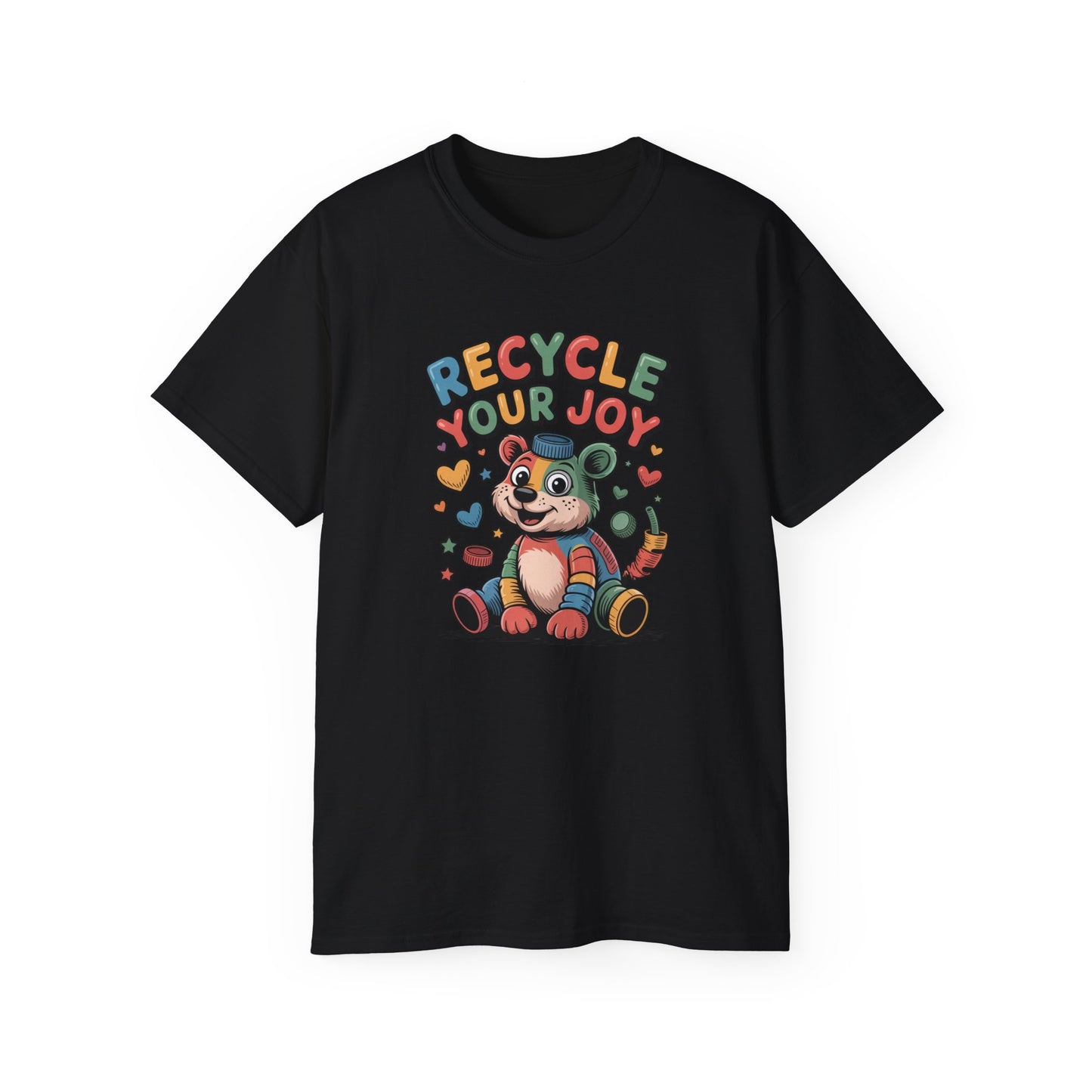 Recycle Your Joy Panda Tee — Cute Eco-Friendly Positive Message T-Shirt