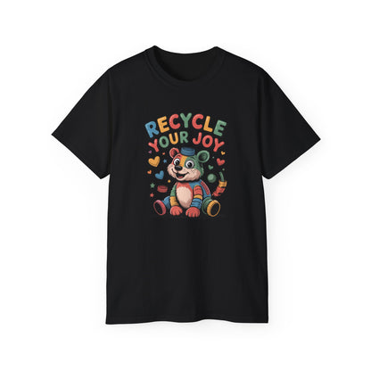 Recycle Your Joy Panda Tee — Cute Eco-Friendly Positive Message T-Shirt