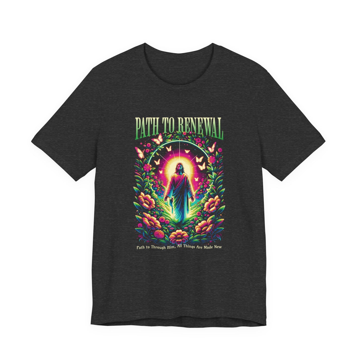 Path to Renewal T-Shirt — Spiritual Jesus Graphic Tee ("Path to Renewal")