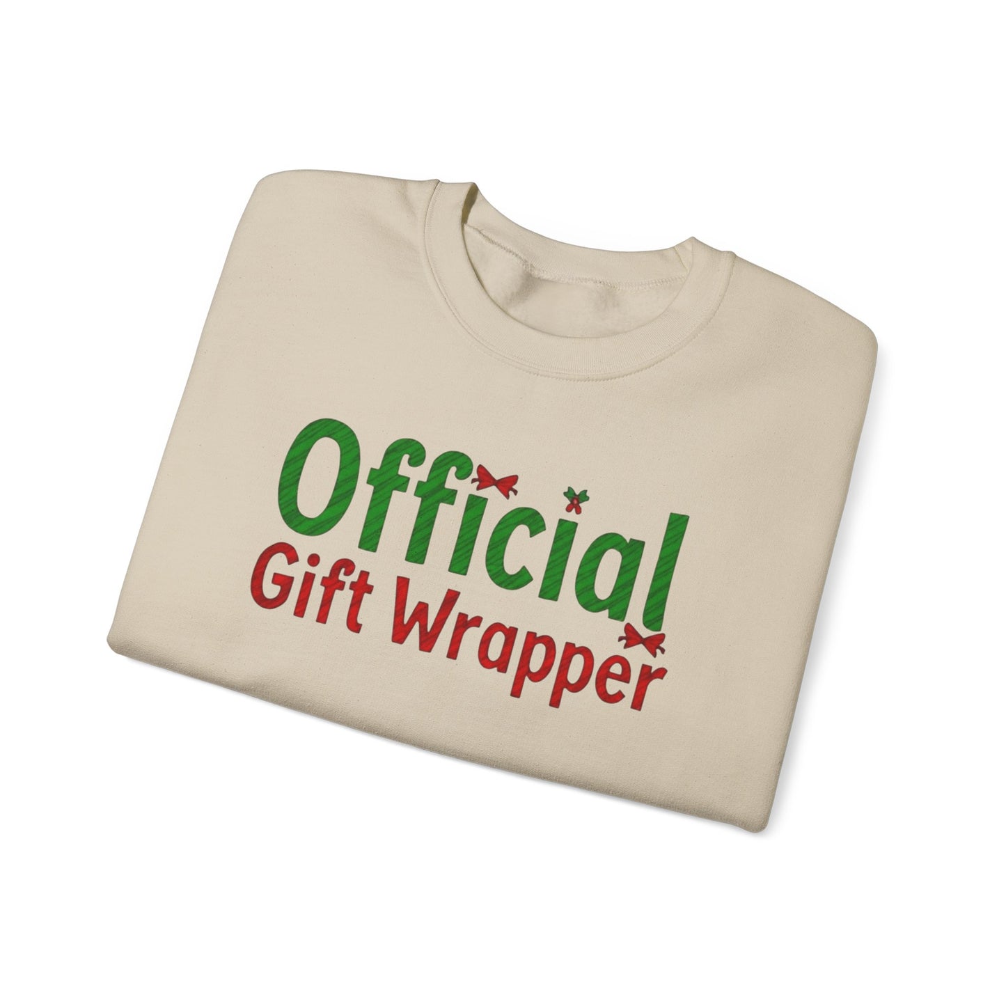 Christmas 'Official Gift Wrapper' Sweatshirt - Funny Holiday Gift Wrapping Tee