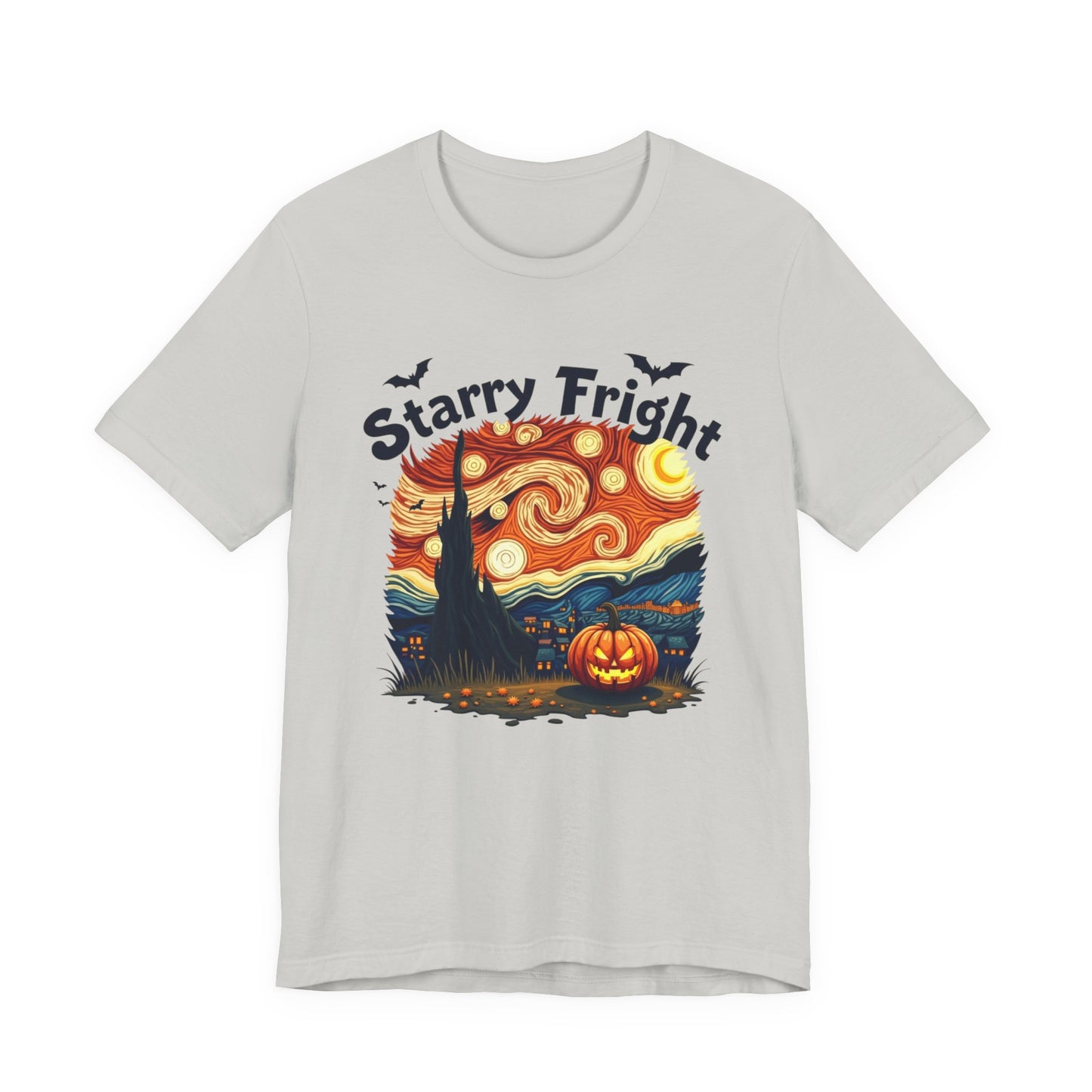 Starry Fright Halloween Tee, Unisex Ghost Graphic Shirt, Spooky Fall Fashion, Halloween Costume Tee, Pumpkin Art T-Shirt, Gift for [...]