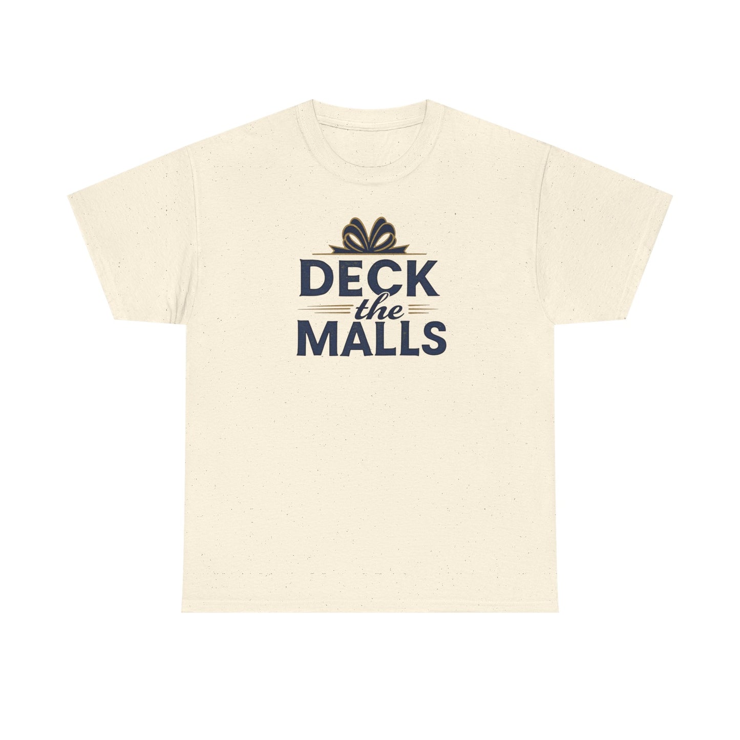 Deck the Malls Christmas T-Shirt — Holiday Shopping Funny Graphic Tee