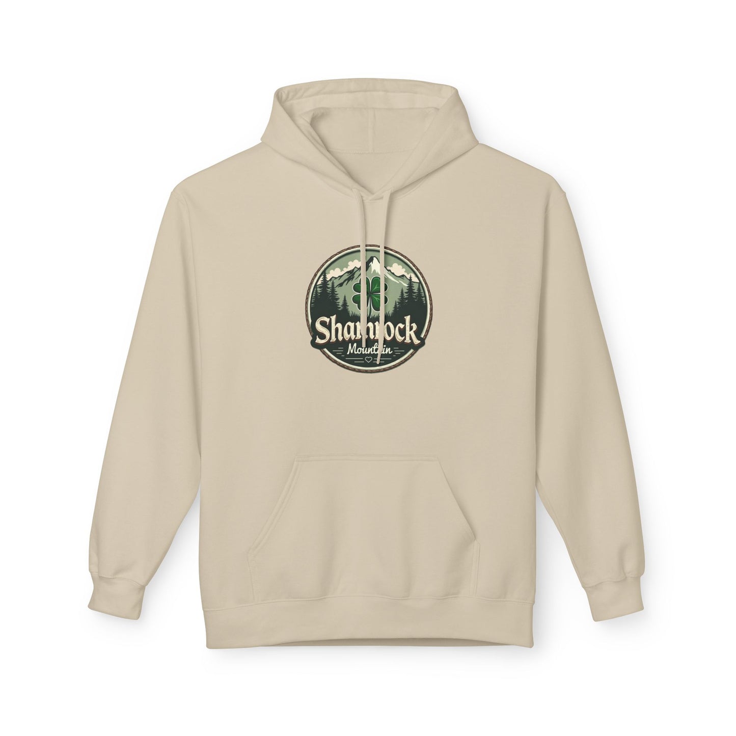 Shamrock Mountain, Unisex Midweight Softstyle Fleece Hoodie