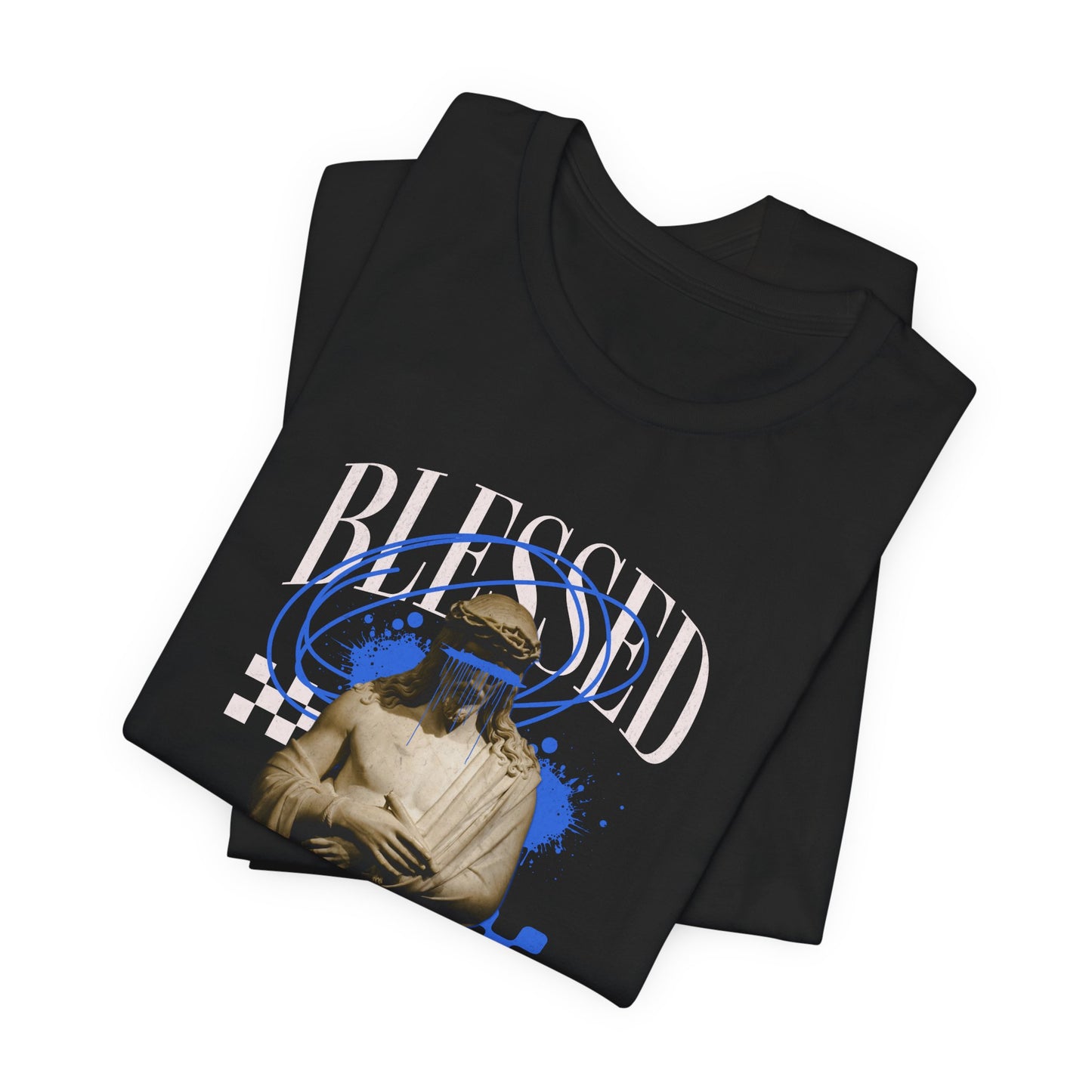 Blessed Statue Graphic Tee — Vintage Aesthetic Rome MMXXIV T-Shirt