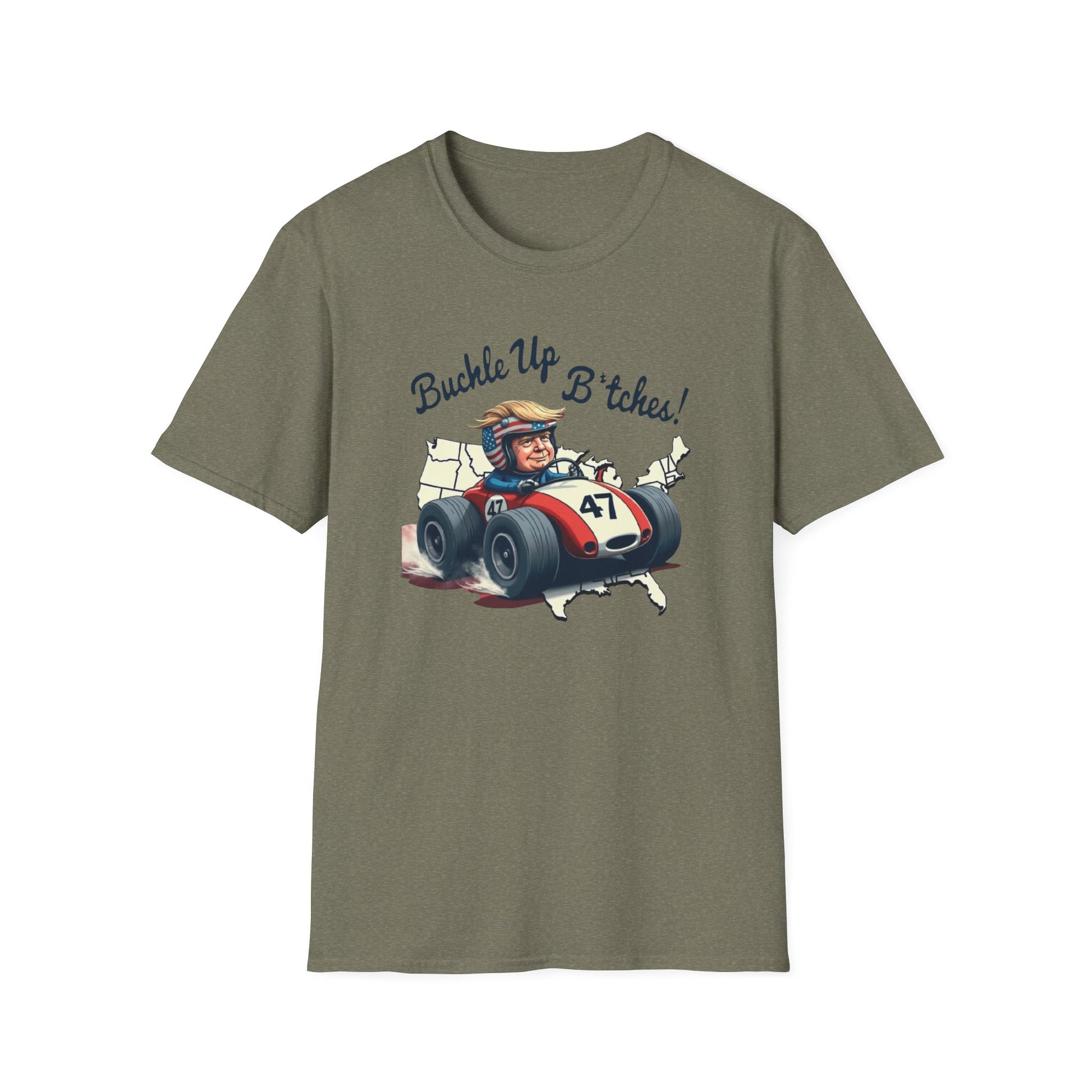 Buckle Up B*tches Unisex T-Shirt, Funny Graphic Tee, Racing Enthusiast Gift, Casual Wear, Birthday Apparel - Psychonaut Swag