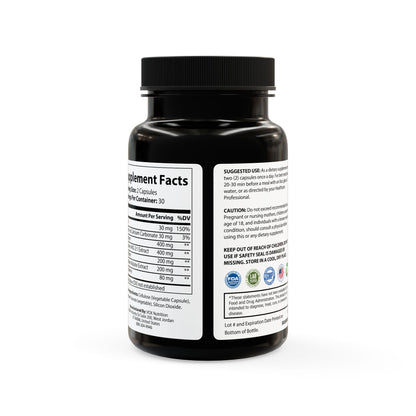 L-Arginine Capsules — Male Performance & Sports Support (60 Count)