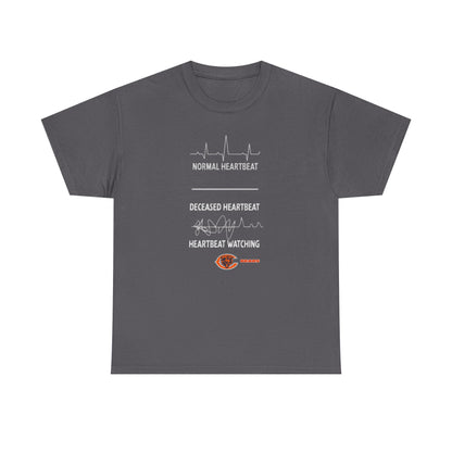 Bears Heartbeat Monitoring Tee — "Normal Heartbeat / Deceased Heartbeat / Heartbeat Watching" Graphic T-Shirt