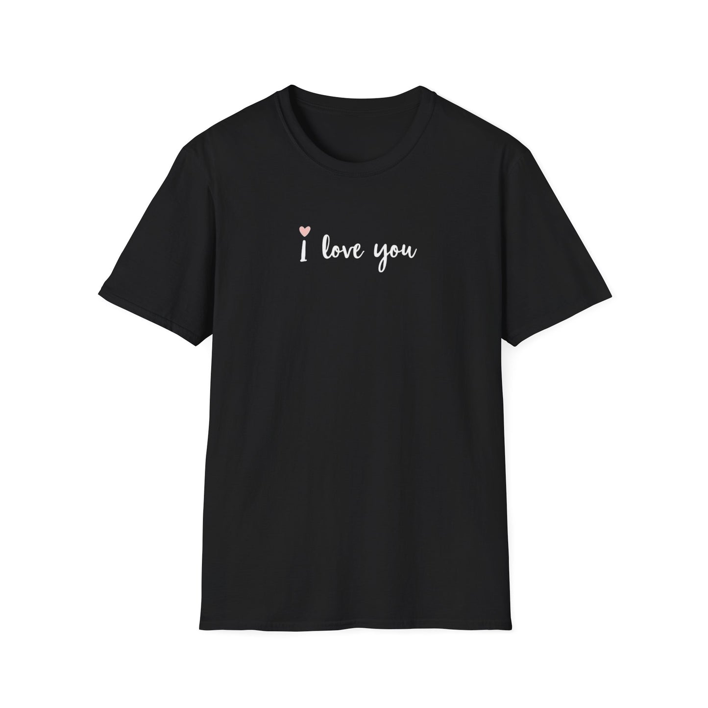 I Love You Graphic Tee — Minimal Heart Script T-Shirt