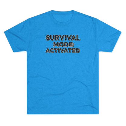 Survival Mode Activated T-Shirt — Camo Text Graphic Tee